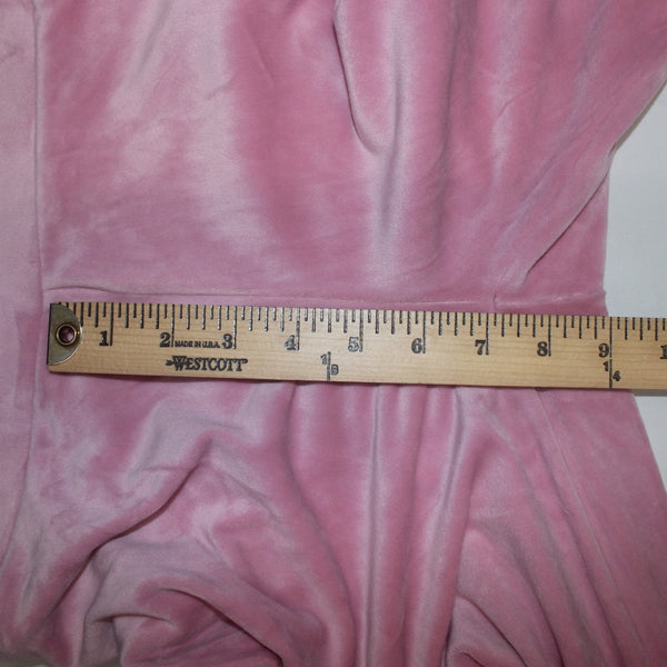 Juicy Couture Pant NEW $169 Sz S x 31 Pink Silver Velour Rhinestone Poly Spandex