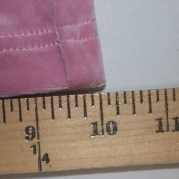 Juicy Couture Pant NEW $169 Sz S x 31 Pink Silver Velour Rhinestone Poly Spandex