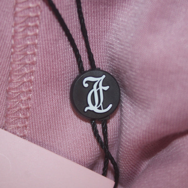 Juicy Couture Pant NEW $169 Sz S x 31 Pink Silver Velour Rhinestone Poly Spandex