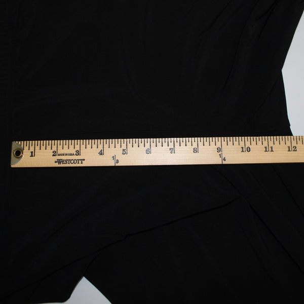 Joseph Ribkoff Pant Sz 16 x 29 Black Silver Rhinestones Animal Print Poly Pant