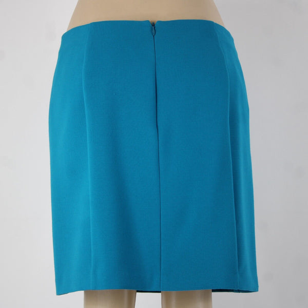 Banana Republic Sz 10 Bright Blue Lined Pockets Polyester Rayon Pencil Skirt