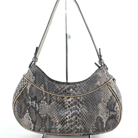 Liz Claiborne 5.5 x 12 x 3 Brown Black Multi Vegan Snake Purse