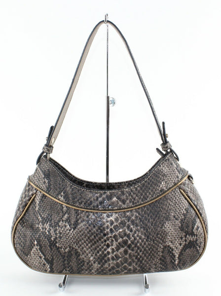 Liz Claiborne 5.5 x 12 x 3 Brown Black Multi Vegan Snake Purse