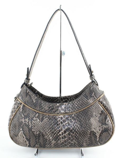 Liz Claiborne 5.5 x 12 x 3 Brown Black Multi Vegan Snake Purse
