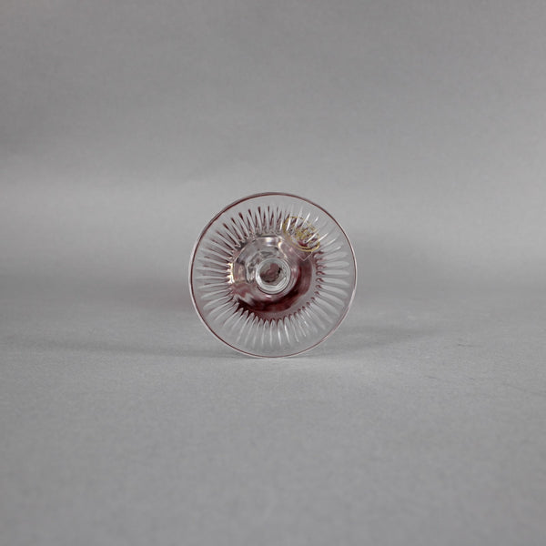 Bohemian Champagne Czechoslovakia Crystal Cut Red 9" Champagne Glass