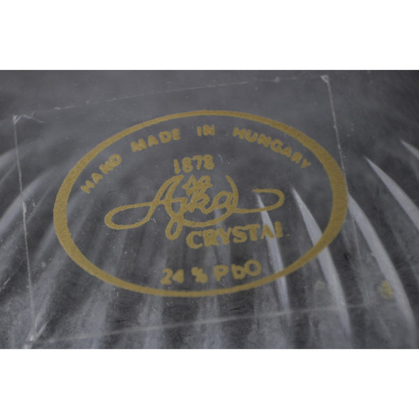 Bohemian Champagne Czechoslovakia Crystal Cut Red 9" Champagne Glass