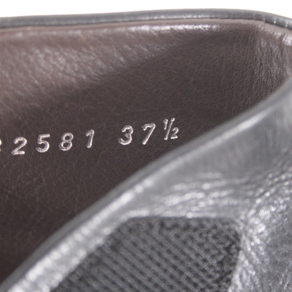 Coclico Mind Wedge Sz 37.5 Black Ankle Strap Leather 2.5" Wedge Platform Wedge