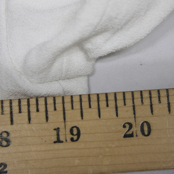 Maje Top Sz 1 White Black V Neck Striped Trim 100% Viscose Polyester Top
