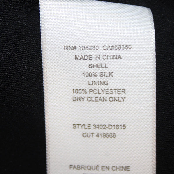 Joie Dress Sz S Black Multi Color Arrows Racer Back Lined 100% Silk Poly Dress