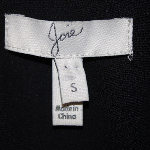 Joie Dress Sz S Black Multi Color Arrows Racer Back Lined 100% Silk Poly Dress