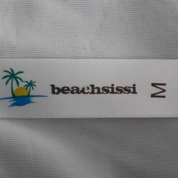 Beachsissi NEW Sz M Green Teal White Multi Bikini Swim Suit Bottom
