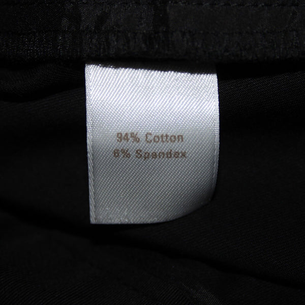 Caslon NEW $68 Sz 16W x 32 Black Faux Pockets Straight Cotton Spandex Pant
