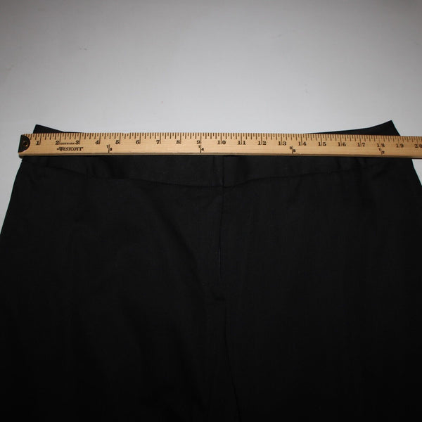Caslon NEW $68 Sz 16W x 32 Black Faux Pockets Straight Cotton Spandex Pant