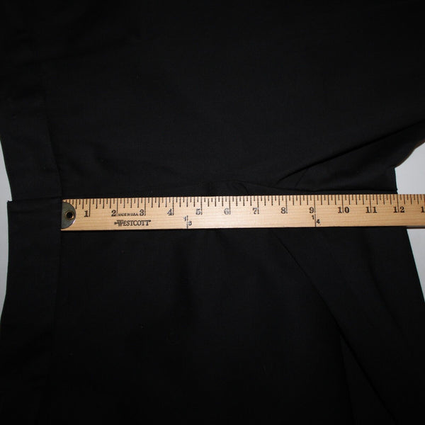 Caslon NEW $68 Sz 16W x 32 Black Faux Pockets Straight Cotton Spandex Pant