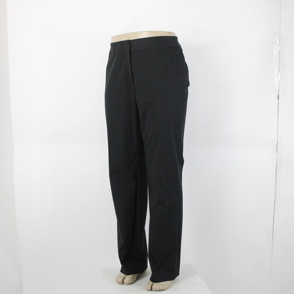 Caslon NEW $68 Sz 16W x 32 Black Faux Pockets Straight Cotton Spandex Pant