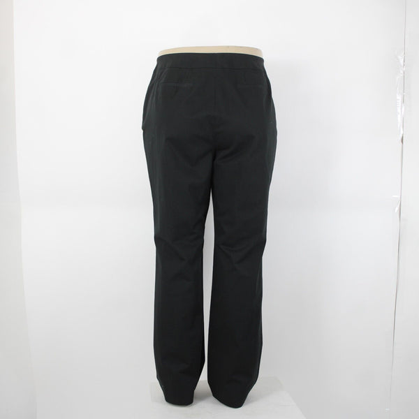 Caslon NEW $68 Sz 16W x 32 Black Faux Pockets Straight Cotton Spandex Pant