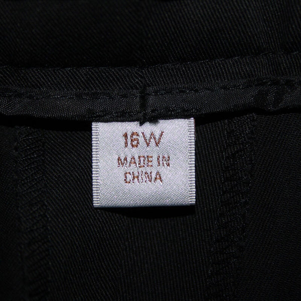 Caslon NEW $68 Sz 16W x 32 Black Faux Pockets Straight Cotton Spandex Pant