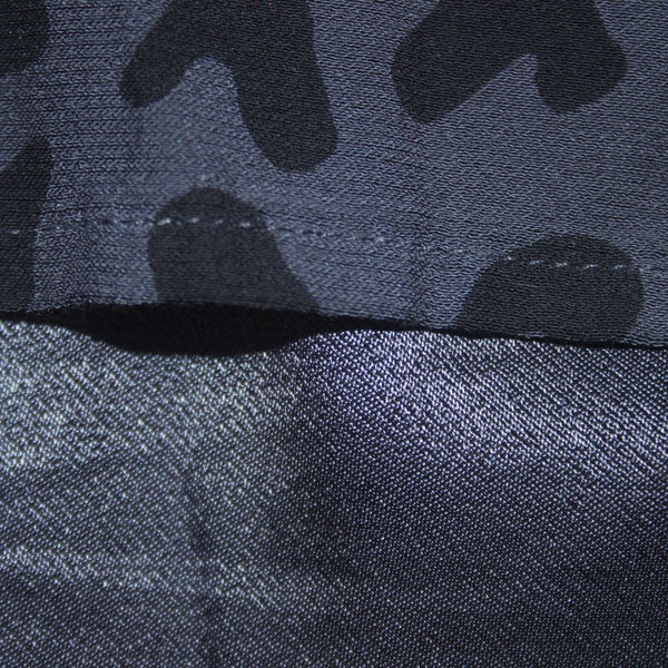 Rails Dress Sz L Navy Blue Animal Print Elastic Waist Lined Rayon Viscose Dress