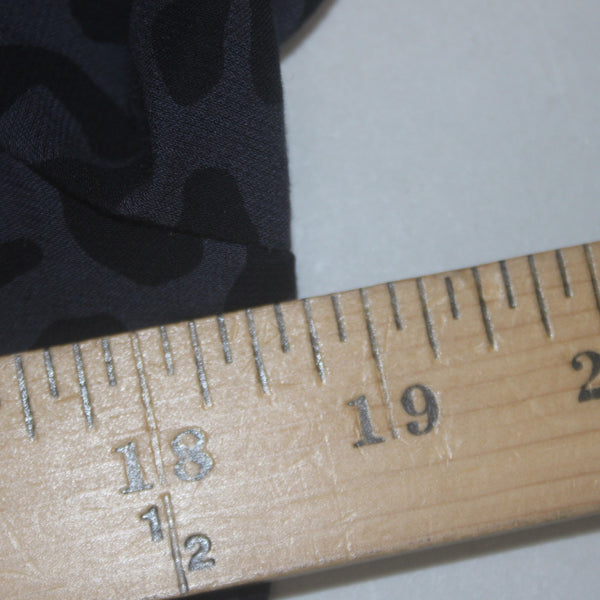 Rails Dress Sz L Navy Blue Animal Print Elastic Waist Lined Rayon Viscose Dress