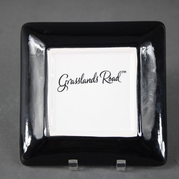 Grasslands Road White Black Red Toile A Good Night Set Of 4 - 4.25" Dishes