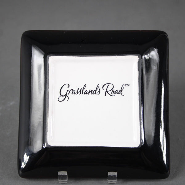 Grasslands Road White Black Red Toile A Good Night Set Of 4 - 4.25" Dishes