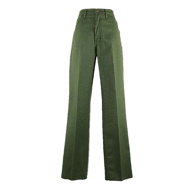 Horace Small NEW 10R x 36U Green Polyester Cotton Professional Apparel Pant