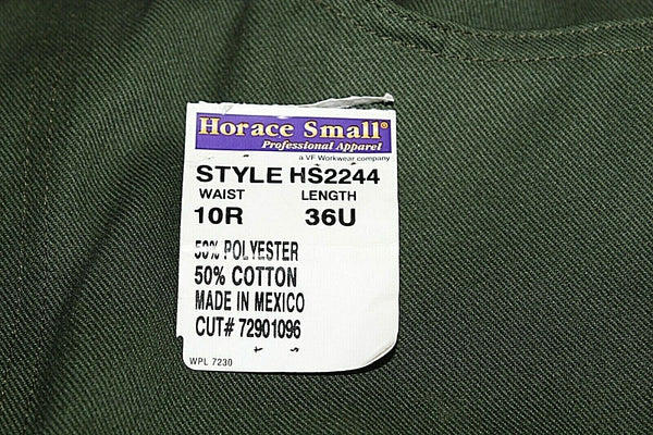 Horace Small NEW 10R x 36U Green Polyester Cotton Professional Apparel Pant