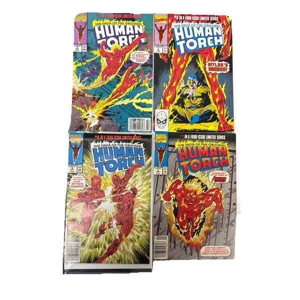 Saga of the Original Human Torch 1-4 Complete Set Comic Books