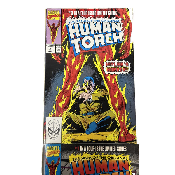 Saga of the Original Human Torch 1-4 Complete Set Comic Books