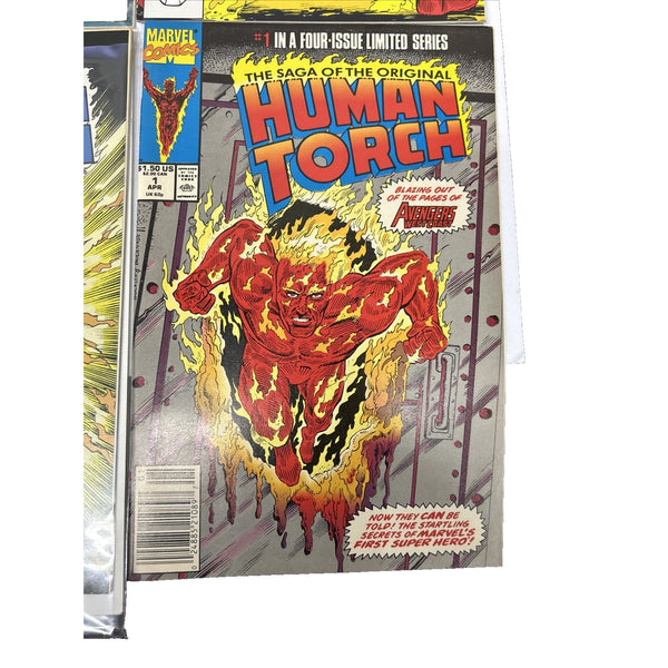 Saga of the Original Human Torch 1-4 Complete Set Comic Books