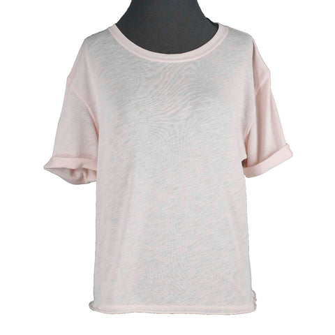 We The Free Sz XS Lt Pink Short Sleeve Cotton Polyester T Shirt Top