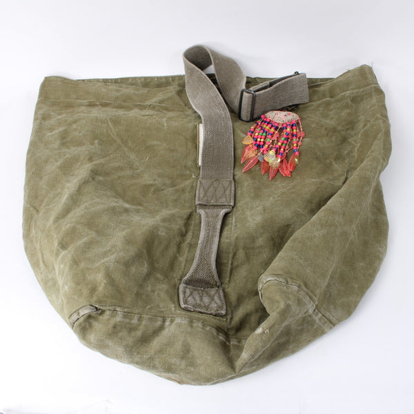 Tricia Fix Purse 21 x 13 x 12 Green Multi Color Beaded Canvas AS IS Purse