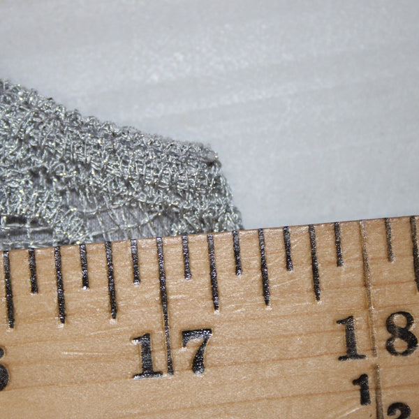 Express Top NEW Sz M Gray Embroidered Lined Tank Metallic Polyester Top