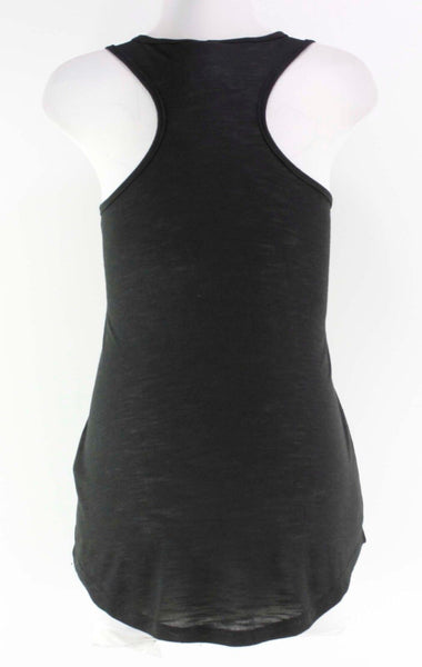 Majestic NEW $35 Sz M Black Orange Sequins Polyester Rayon Giants Top