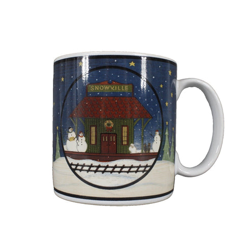 Warren Kimble Sakura 3.5" Home For The Holidays 2001 Snowville Coffee Cup