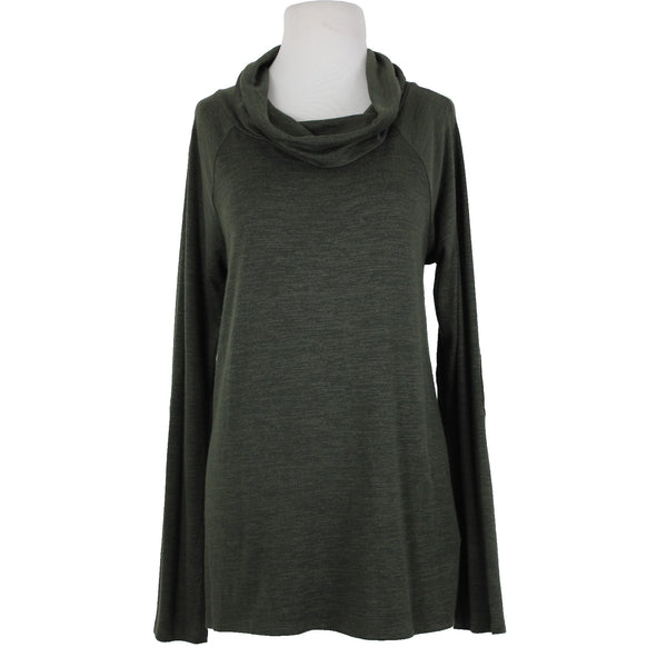 Market Spruce NEW Marven Sz L Olive Green Elbow Patch Rayon Polyester Sweater