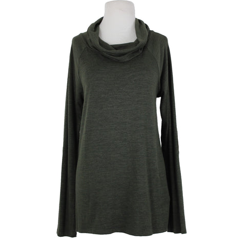 Market Spruce NEW Marven Sz L Olive Green Elbow Patch Rayon Polyester Sweater