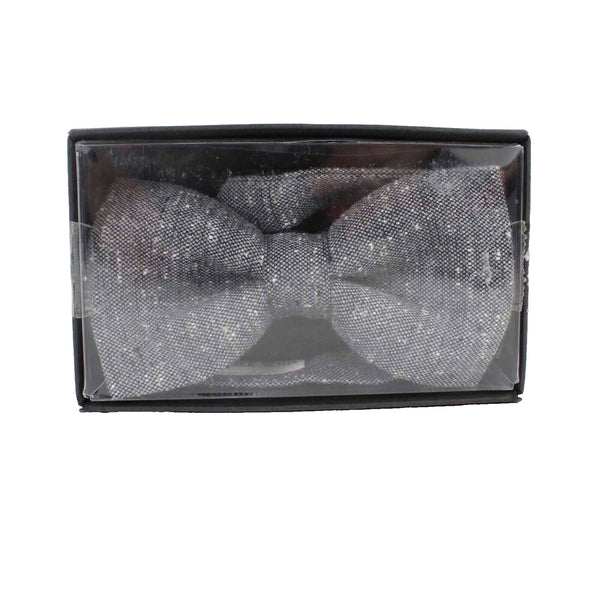 Jack Willis NEW $50 Gray Black Wool Silk Donegal Bow Tie