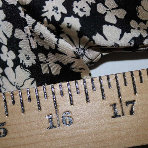 Zara NEW $50 Sz M Black Tan Floral Layered Unlined 100% Polyester Dress