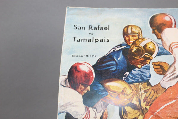 San Rafael Vs Tamalpais November 15, 1946 Football Program