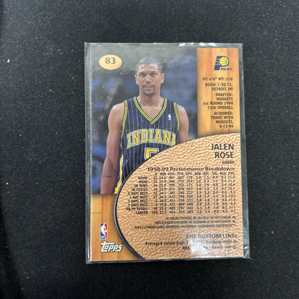 1999-00 Topps Stadium Club Chrome - Jalen Rose #83 Refractor