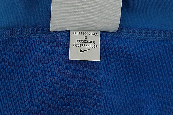 Nike Size S Royal Aqua Blue Polyester Spandex Dri-Fit Racerback Tank Top