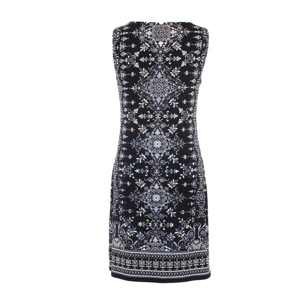 White House Black Market NEW $120 Sz XS Black Multi Stones Poly Blend Dress