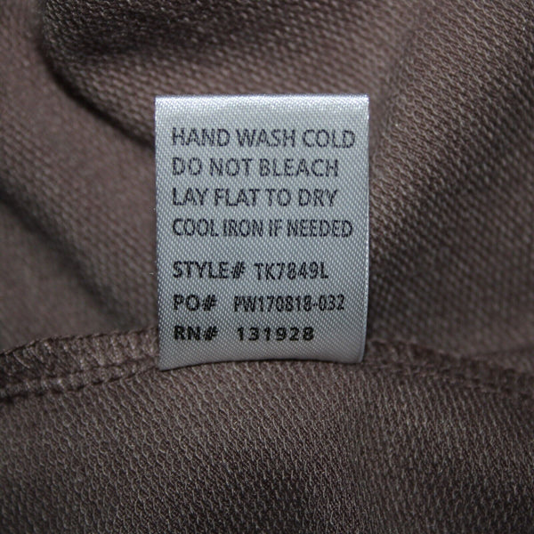 Wishlist NEW $39 Sz S Dusty Brown Asymmetrical Cold Shoulder Rayon Viscose Top