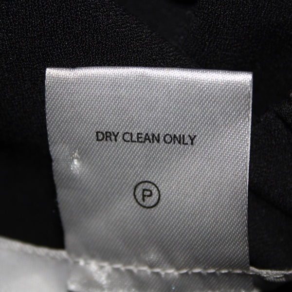 Masseys Sz S x 32 Black Elastic Waist White Calypso Flared 100% Poly Pant