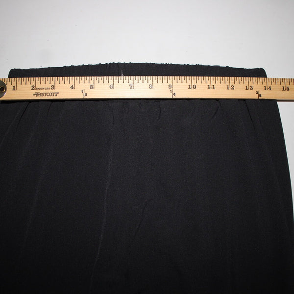 Masseys Sz S x 32 Black Elastic Waist White Calypso Flared 100% Poly Pant