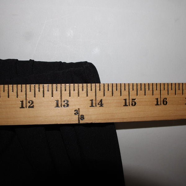 Masseys Sz S x 32 Black Elastic Waist White Calypso Flared 100% Poly Pant