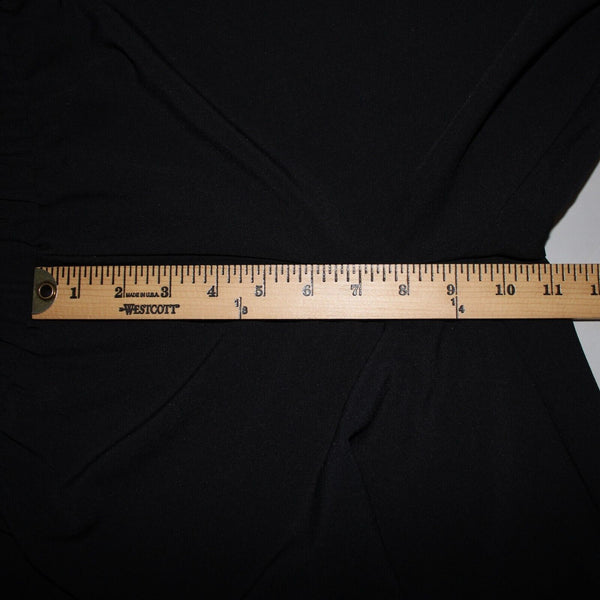 Masseys Sz S x 32 Black Elastic Waist White Calypso Flared 100% Poly Pant