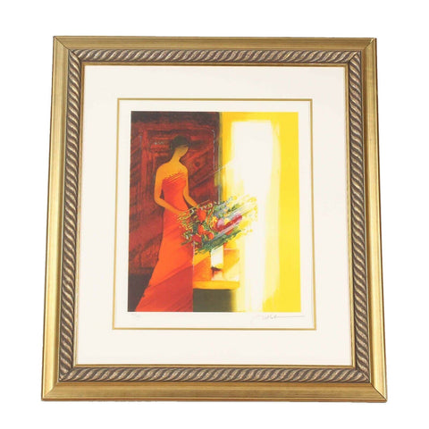 Emile Bellet Interior Au Tapis Signed 380/450 Park West 25 x 23 Framed Print