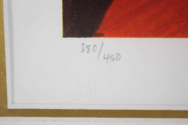 Emile Bellet Interior Au Tapis Signed 380/450 Park West 25 x 23 Framed Print